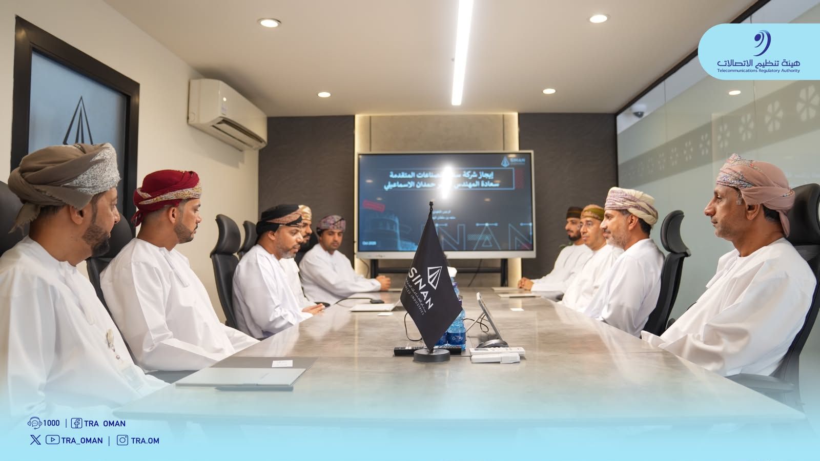 سعادة المهندس الرئيس التنفيذي يزور شركة سنان للصناعات المتقدمة